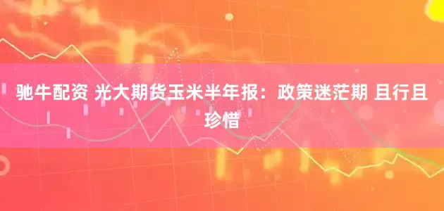 驰牛配资 光大期货玉米半年报：政策迷茫期 且行且珍惜