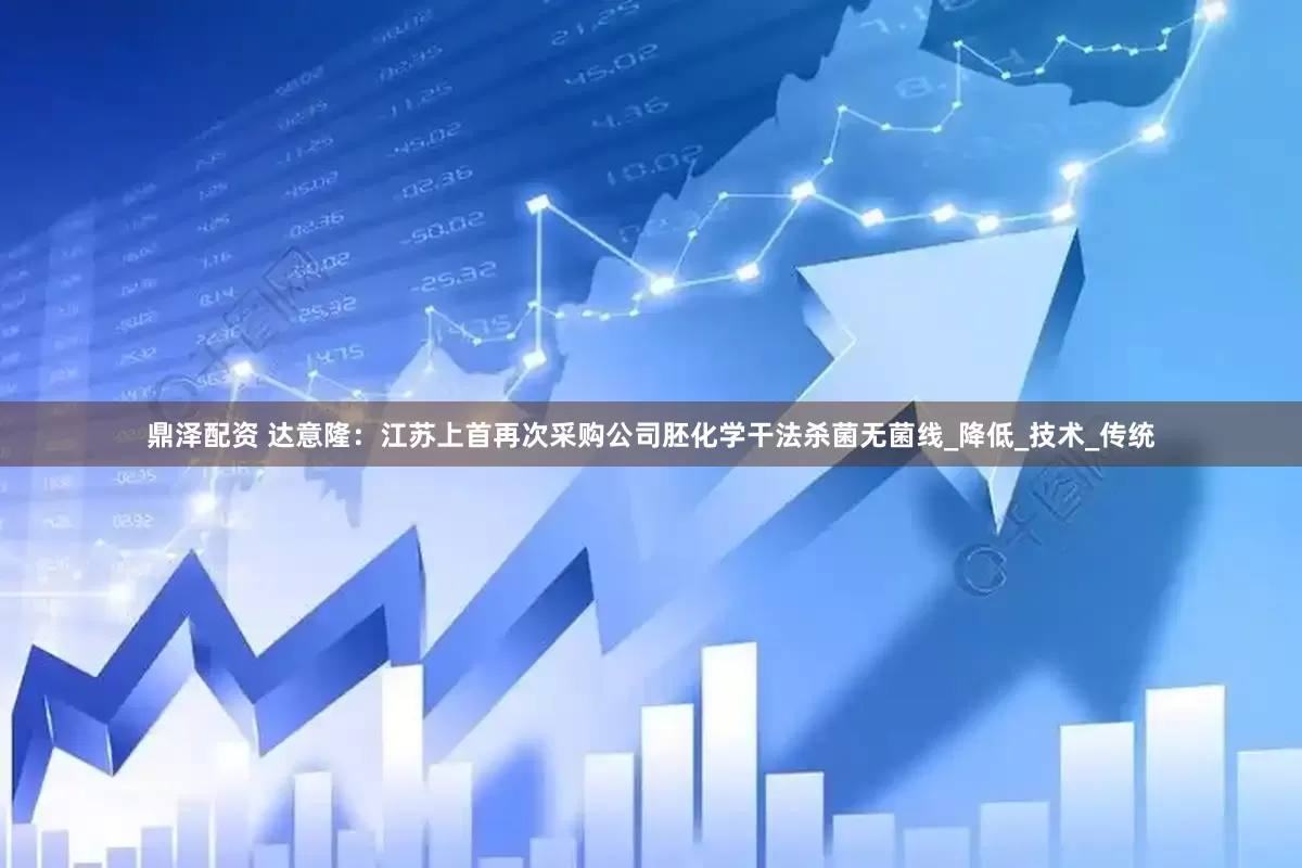 鼎泽配资 达意隆：江苏上首再次采购公司胚化学干法杀菌无菌线_降低_技术_传统