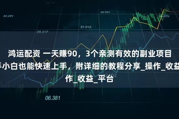 鸿运配资 一天赚90，3个亲测有效的副业项目，新手小白也能快速上手，附详细的教程分享_操作_收益_平台